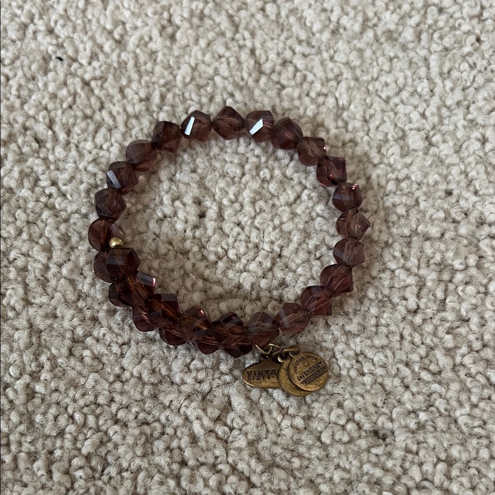 Alex and Ani Brown Crystal Bracelet